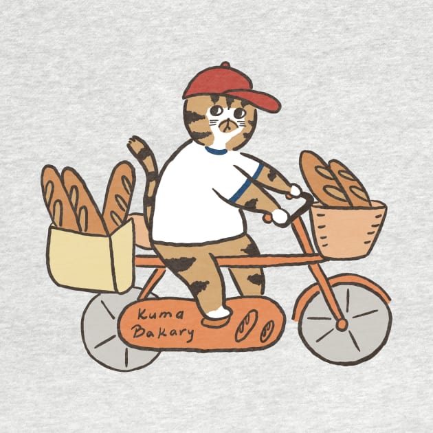 funny Cat and bicycle by LittleAdong